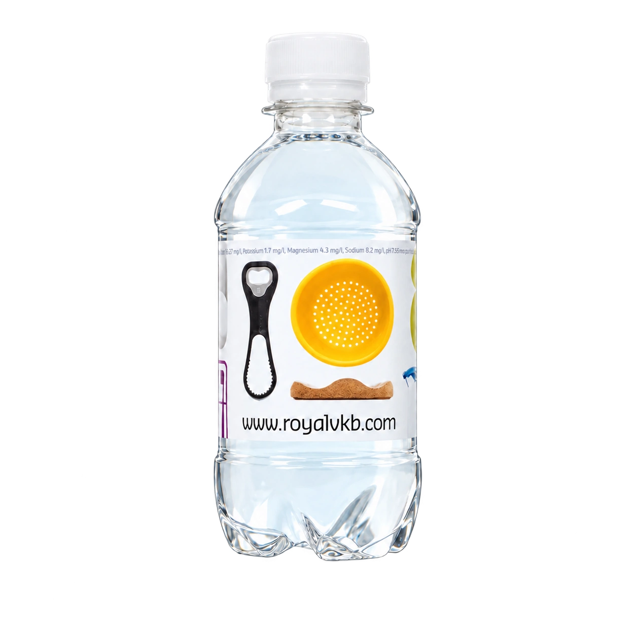 Water Concepts - flesje water schroefdop met logo en etiket